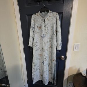 Chic Asymmetrical Dress with Butterfly Motif